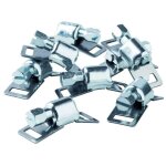 Serflex - t�tes pour collier bande sans fin avec vis a fente - largeur de bande : 14 mm (sachet de 10 ...
