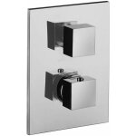 Paffoni - mitigeur thermostatique encastr pour douche, plaque 150x200 mm aspect acier. level srie leq513st ...