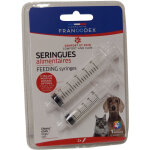 Seringues alimentaires 5 ml et 10 ml pour chiens et chats - francodex