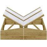 Serres lot de 2 bois de pin impr�gn� 100 x 50 x 35 cm vert