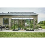 Halls - serre adossée polycarbonate 6 mm et verre trempé 3 mm qube lean - to avec base 7. 10 m², couleur ... Halls - serre adossée polycarbonate 6 mm et verre trempé 3 mm qube lean - to avec base 7. 10 m², couleur ...