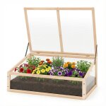 Serre froide mini petite serre en bois kit serre chaude isol�e fleur toit transparent ouvrant portable ...