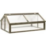 Serre gris 114x80x50 cm bois de sapin