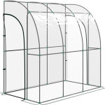 Serre de jardin adoss�e mackay transparente
