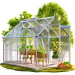 Gardebruk - serre de jardin aluminium 3, 6m² - 7, 2m² serre polycarbonate serre à tomates plantes légumes ... Gardebruk - serre de jardin aluminium 3, 6m² - 7, 2m² serre polycarbonate serre à tomates plantes légumes ...