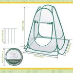 Serres de jardin mini pop - up 70x70x80cm - housses de protection plantes pour balcon, abri hivernal ...