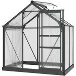 Serre de jardin polycarbonate alu. gris