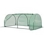 Serre de jardin - serre � tomates - porte zipp�e - acier pe vert