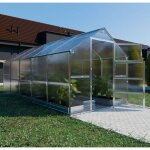Meistro kodas - certifi� serre klasika bernard 2, 35 x 5 m (11, 75 m�), 4 mm avec rev�tement en polycarbonate ...