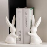 Serre - livres d�coratifs en c�ramique, serre - livres amusants, but�es pour �tag�re en forme de lapin ...