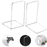 Serre - livres en plastique acrylique, acrylique transparent antidrapant, serre - livres, organisateur, ...