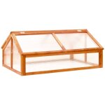 Serre marron 114x80x50 cm bois de sapin