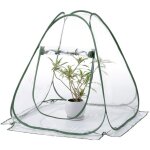 Serre pop up, serre portable 70x70x80 cm, petite serre d'hivernage pour plantes, serre protection plantes ...