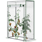Serre � tomates avec porte enroulable, mini - serre avec b�che en pvc, serre ext�rieure pour jardin, ...