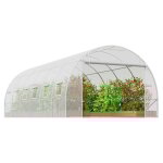 Mophorn - serre tunnel, serre  film 5, 8 x 2, 8 x 2, 0 m, serre tunnel pour plantes avec cadre en acier ...