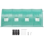 Mophorn - serre tunnel de plain - pied 15x7x7ft serre portable pour plantes avec cerceaux en acier galvanis ...