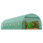 Mophorn - serre tunnel de plain - pied, 29, 2 x 9, 7 x 6, 5 pieds, cadre en acier galvanis, couverture ...