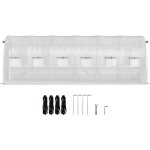 Mophorn - serre tunnel de plain - pied serre chaude portative pour plantes de 20 x 10 x 7 pi, cadre en ...