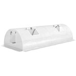 Serre tunnel professionnelle - r�sistante hiver et uv - en acier - toit arrondi - fen�tre � enroulement ...