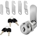 Serrure de bo�te aux lettres avec 4 cl�s - livr� avec 5 plaques de verrouillage diff�rentes, serrure ...