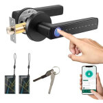 Serrure connect�e - serrure biom�trique 6 en 1, serrure intelligente pour portes d'une �paisseur de 30 ...