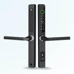 Serrure connect�e locky - 11 biom�trique, code, badge et bluetooth - ultra fine