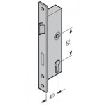 Serrure encastr�e � profil� tubulaire (40 / 92 / 9), p�ne tournant, kfv hormann
