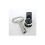 Serrure polyamide � cl� triangle 7 pour fermeture coffret industriel s�rie gissey