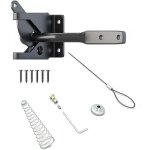 Serrure de portail de jardin ulisem, verrou  gravit automatique, serrure  ressort en fer, avec loquet ...