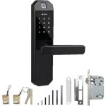 Serrure de porte �lectronique intelligente sanbousi � empreinte digitale avec serrure � encastrer, empreinte ...
