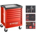 Servante d'atelier m3 + 3 modules mousse 261 outils - facom