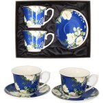 Service  caf livello en porcelaine, 2 tasses et soucoupes 250 ml