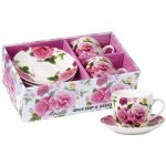 Service � caf� livello en porcelaine, 2 tasses et soucoupes 250 ml