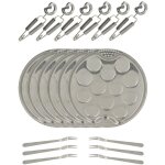 Service à escargot 18 pièces en inox, oriane Service à escargot 18 pièces en inox, oriane