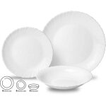 Service de table 18 pi�ces assiettes pour 6 personnes kinghoff kh - 1875