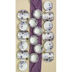 Service de table set 100% c�ramique multicolore