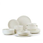 Service de table set 100% porcelaine multicolore