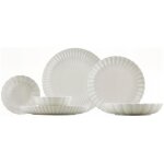 Service de table set 100% porcelaine multicolore