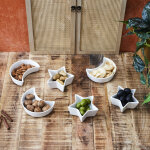 Service de vaisselle - home deco factory - �toile et lune - 6 pi�ces - original - �l�gant