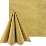 Serviettes 3 plis, 20 pices, or (vieux or)