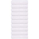 Serviettes de bain 10 pcs blanc 100x150 cm 360 g / m� 100% coton vidaxl