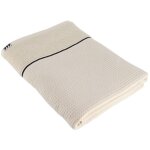 Serviette de bain 70x130 cm 100% coton nid d abeille - beige - tendance