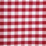 Serviette � carreaux rouges en polyester 410 x 410 mm lot de 10 - mitre