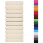 Serviettes de douche 10 pcs cr�me 70x140 cm 360 g / m� 100% coton - vidaxl