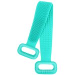 Serviette de douche longue serviette de bain en silicone serviette de douche sangle exfoliante pour le ...