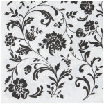 Serviettes en papier � motifs floraux, 60 pi�ces, jetables, id�ales pour les go�ters, les d�ners d'�t�, ...