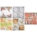 Serviette en papier de soie avec motifs modles assortis (lot de 100)