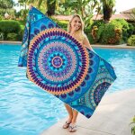 Serviette de plage grande taille 80 x 160cm, serviette de bain, de plage, de sauna et de sport 4 en 1 ... Serviette de plage grande taille 80 x 160cm, serviette de bain, de plage, de sauna et de sport 4 en 1 ...