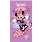 Serviette de plage - minnie sur une planche de surf - 70x140 cm