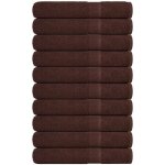 Serviettes de sauna 10 pcs marron 80x200 cm 360 g / m� 100% coton